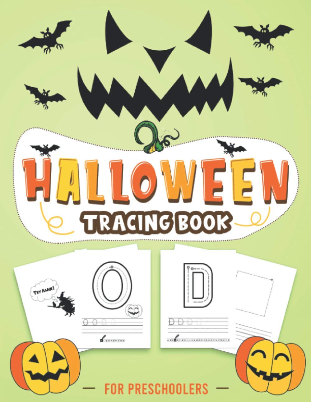 Halloween Tracing Book: Alphabets, Numbers and Shapes tracing workbook, Halloween Preschool Learning Book For Kids ages 3-5, Tracing and Activity Book ... Gift for preschoolers and Kindergarteners.