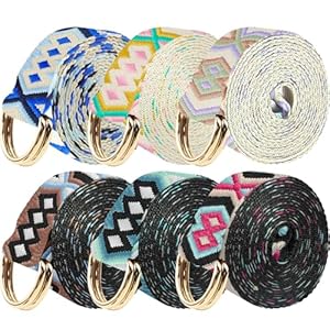 Grosun Yoga-Gurte geometrisch, 6 Packungen