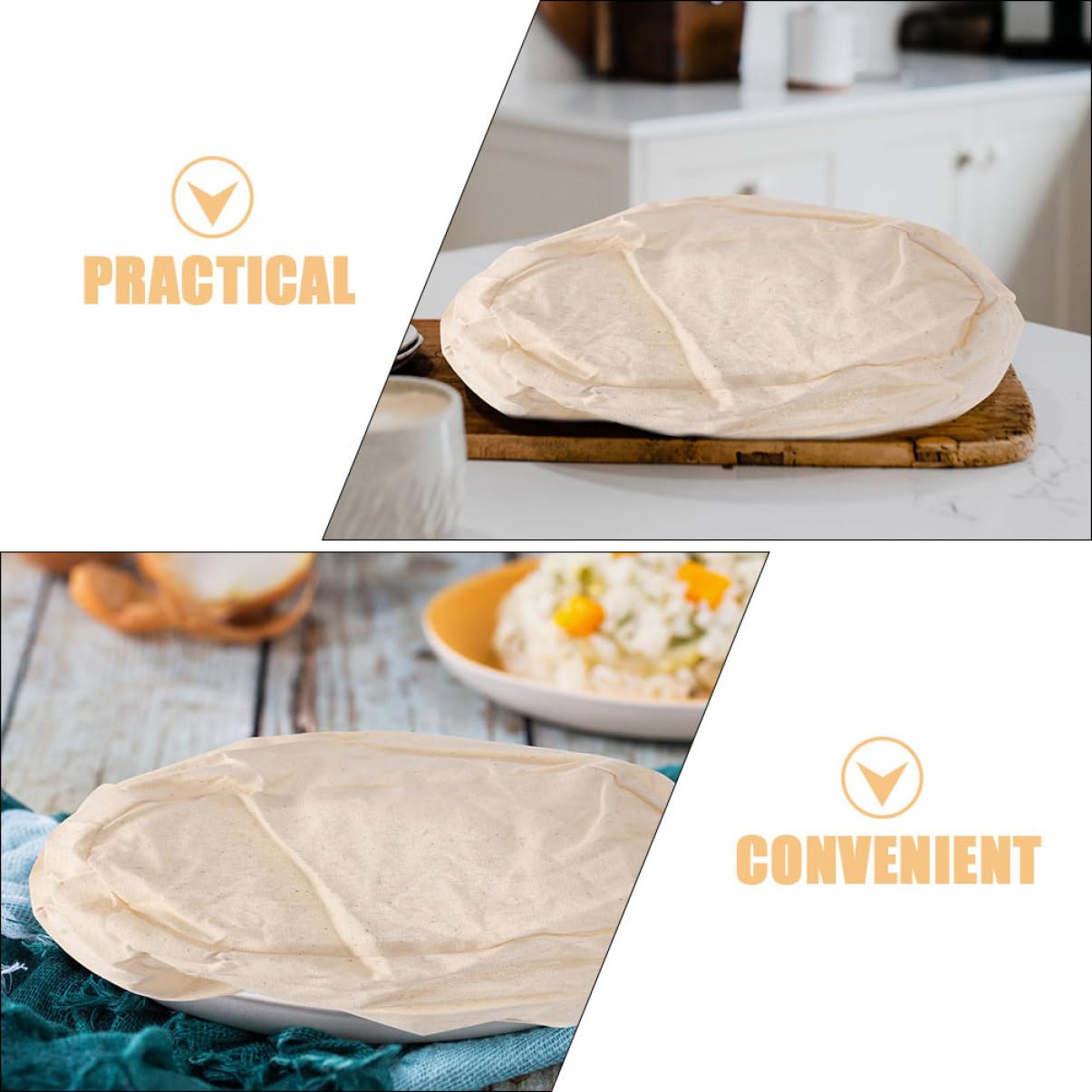 Amosfun Juego De 20 Cestas Para Prueba De Pan Cestas Para Utensilios De Cocina Cubierta Para Cesta De Pan Revestimiento Para Hacer Repostería Dispositivo Para Hornear Revestimiento