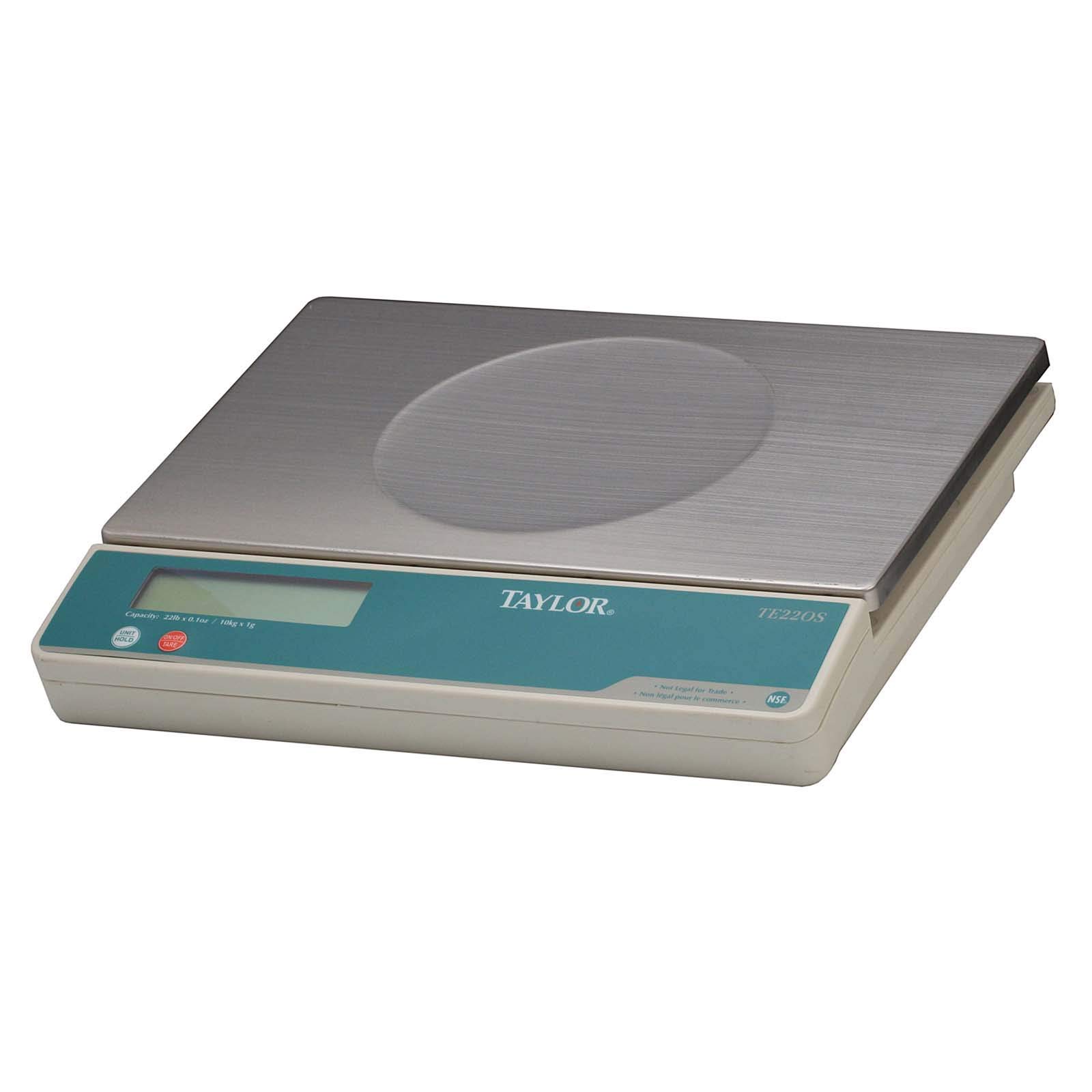 Precision Portion Control Scale by Taylor – Stainless Steel, Stainless Steel, Black, Model TE22OS