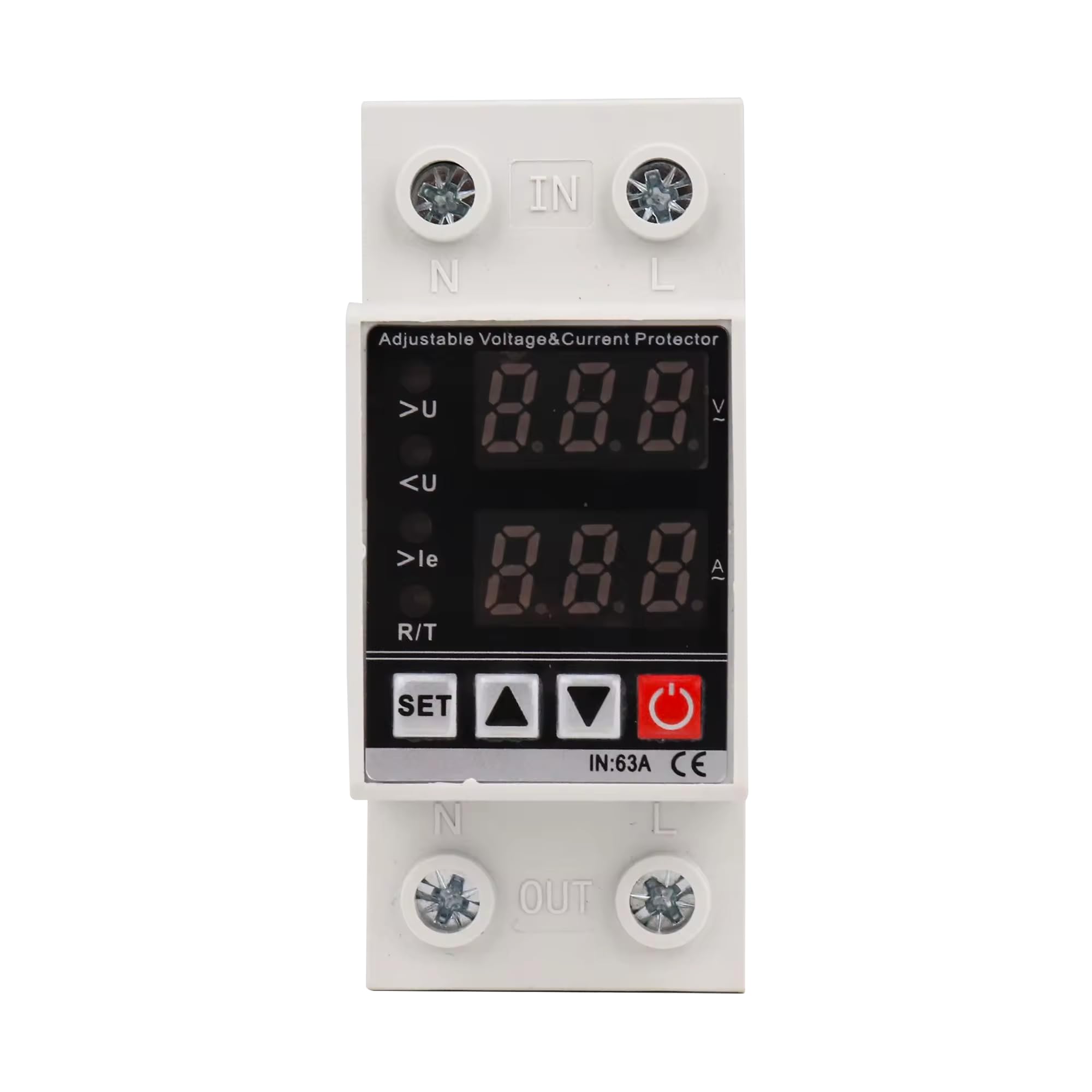 AMETRON AVP-63 Adjustable Voltage Protector, 63A 220V, Din Rail Mount, over Voltage and Under Voltage Protection, LED Display, Auto Re-Connect-image-19