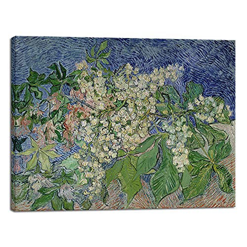 Wieco Art Blossoming Chestnut Branches Canvas Prints Of Vincent Van Gogh Art Famous Paintings Reproduction Classical Flower Pictures Artwork Wall Art For Home Decor And Wall Decorations #TOP23
