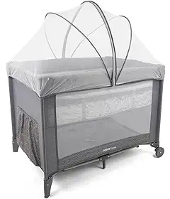 Cosco Kids, Berço Nanny, 0 a 18kg, Cinza Rajado