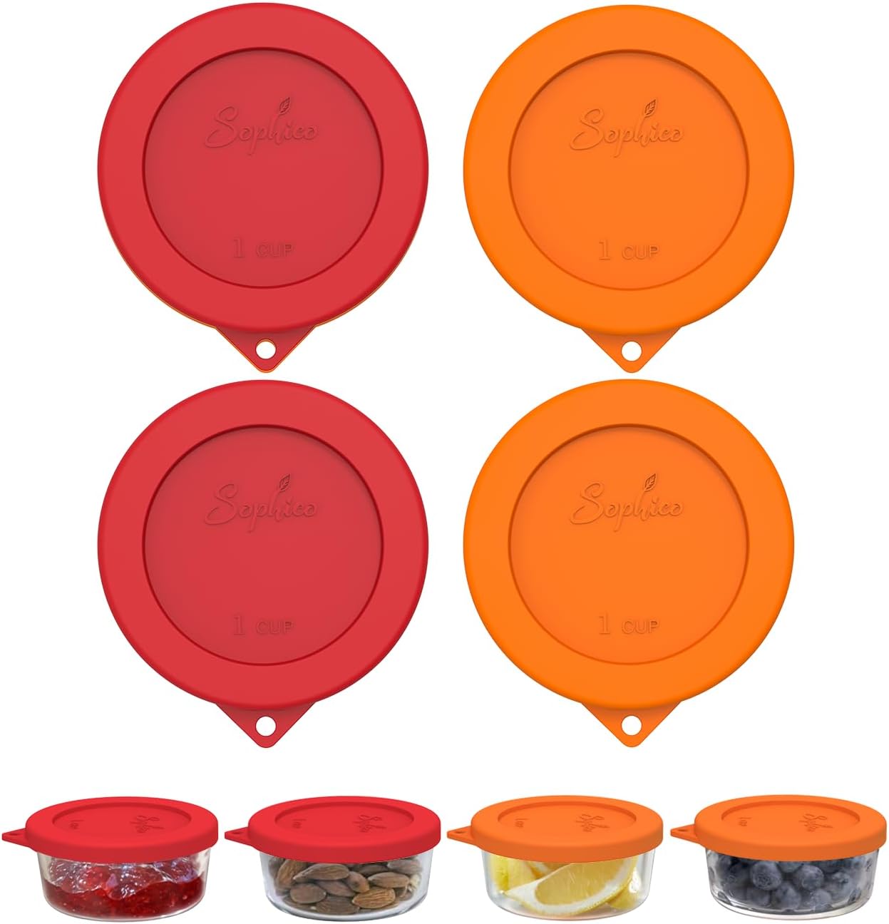 SOPHICO 1 Cup Round Silicone Replacement for Pyrex & Anchor Hocking 7202-PC