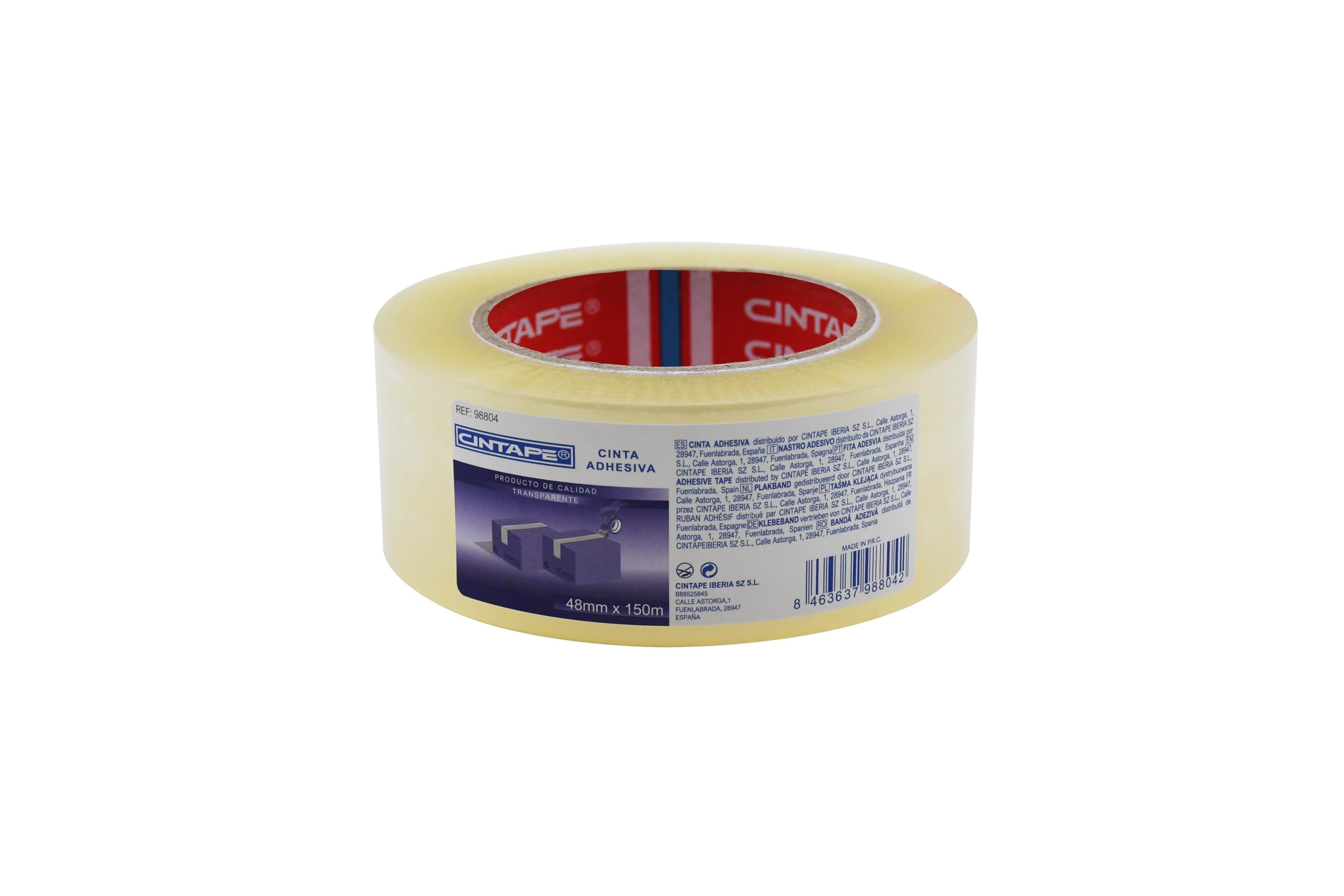 Cinta para Embalar Precinto Transparente 48mm×150m Paquete 36 Rollos Cinta de Embalaje extra Fuerte Cintas adhesivas para cajas