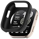 DHK RETAIL for Huami Amazfit Bip 6 (A2435) Watch Case Soft Silicone Hollow Watch Frame Cover - Black gallery image