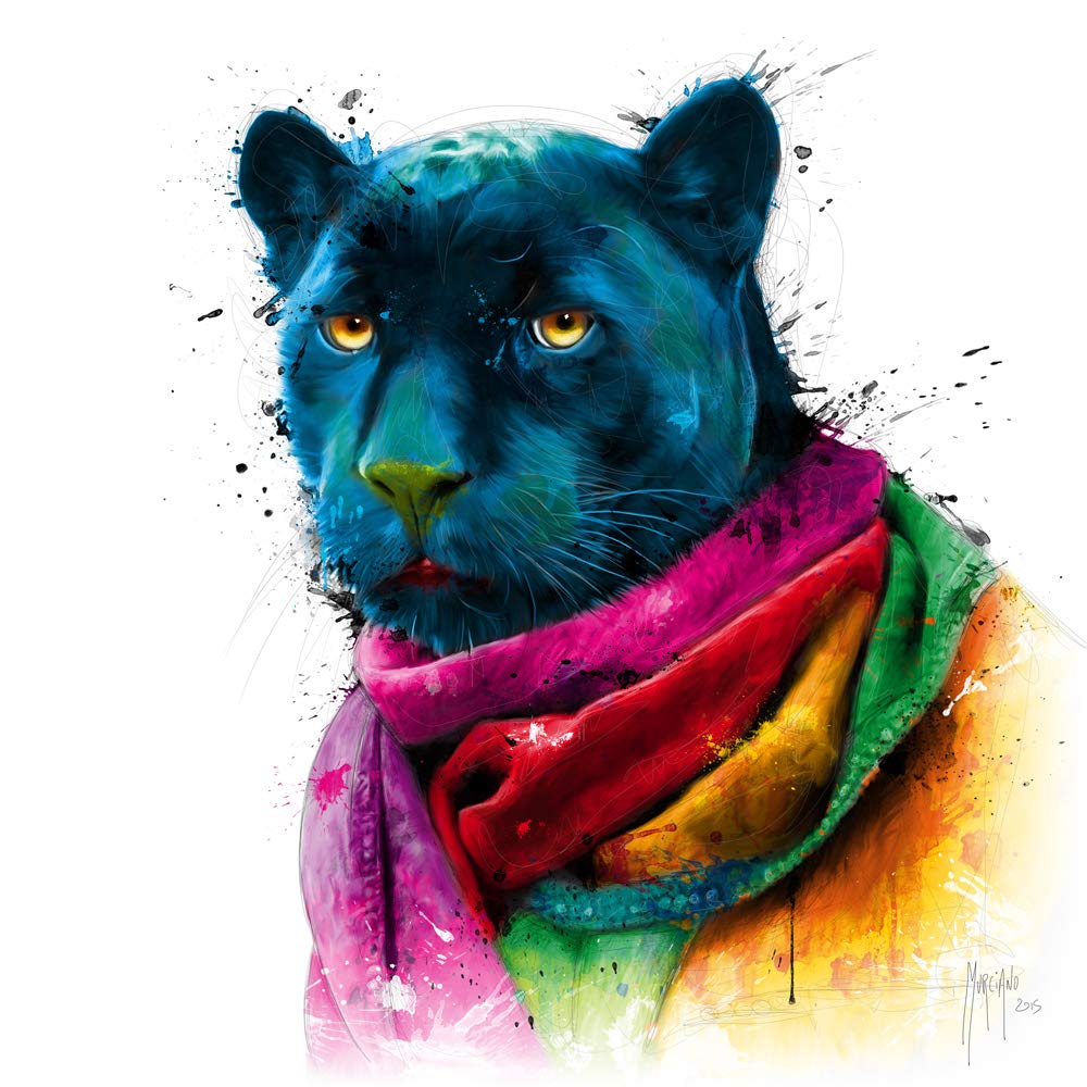 International GraphicsFinished Picture - Patrice, Murciano - ''Panther''- 30 x 30 cm - Direct printing on acrylic glass