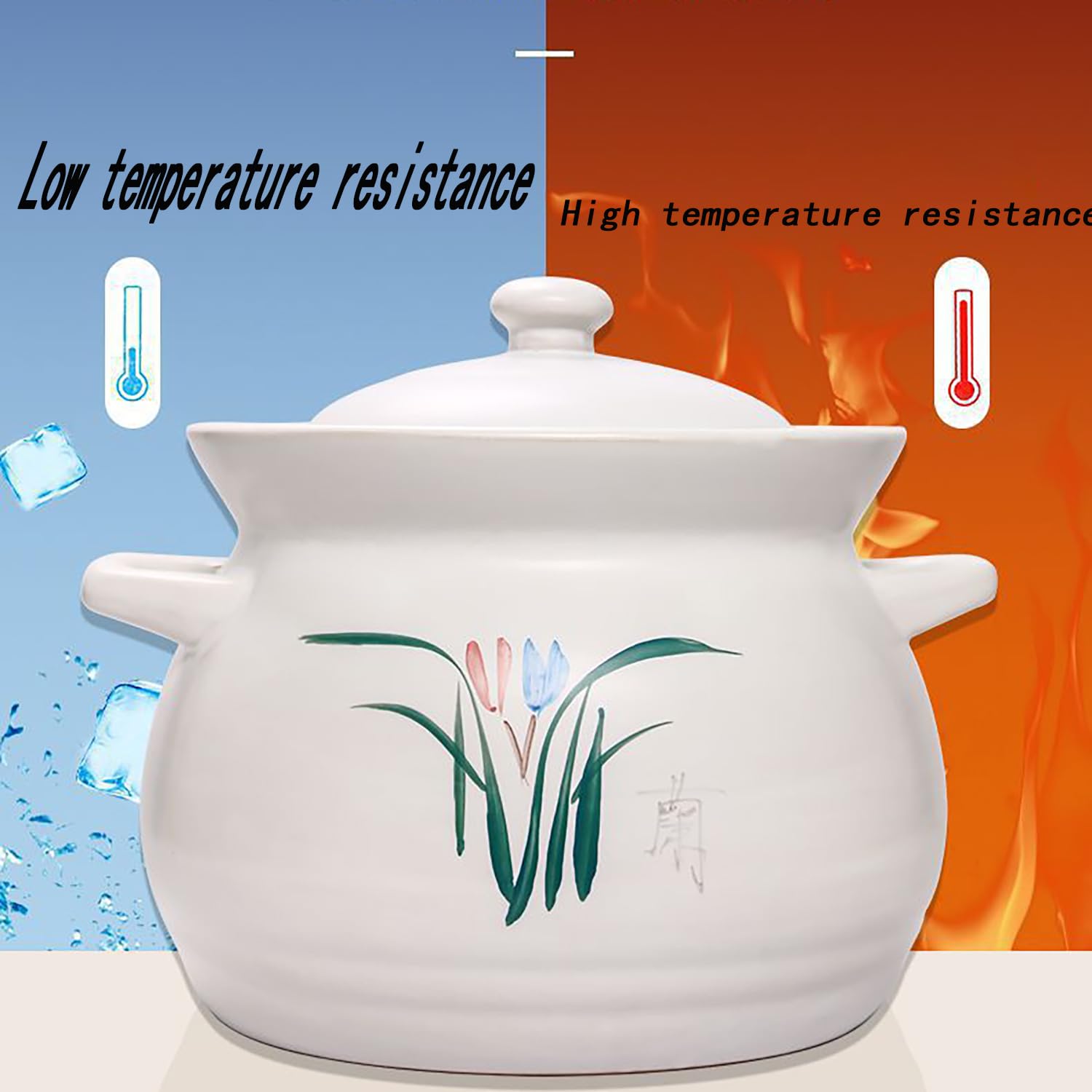 Pentola for stufato di terracotta Pentole cinesi giapponesi(6200ML)