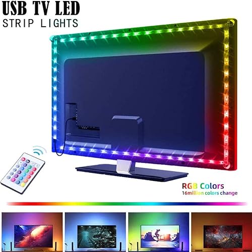 Miniatura 8 de Newooh Tira de luz LED RGB LED que cambia de color con control remoto de 24 teclas