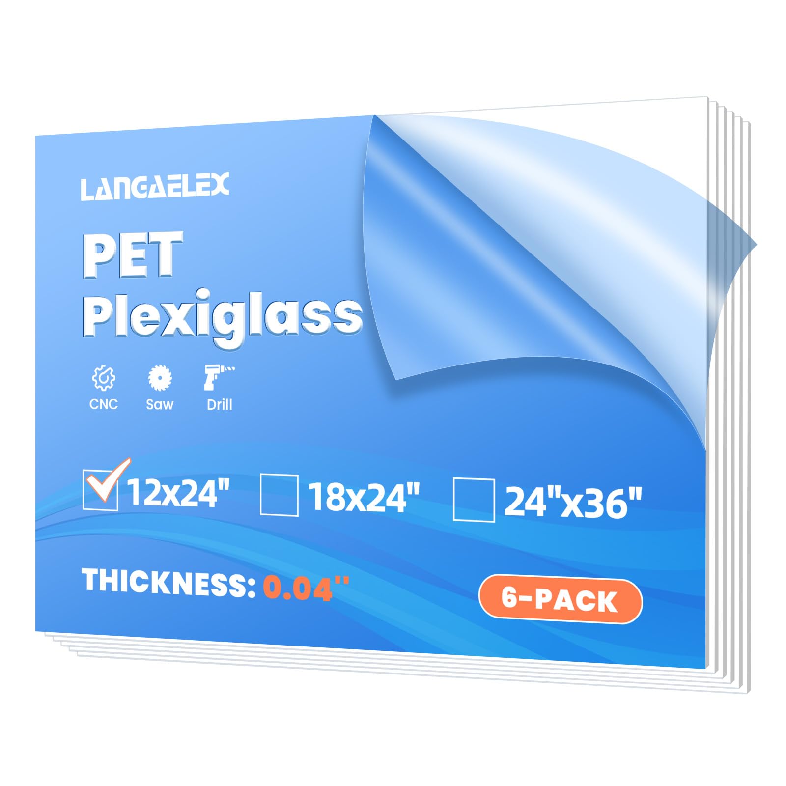 Clear Plexiglass Sheets - 10 Pack for Frames -15