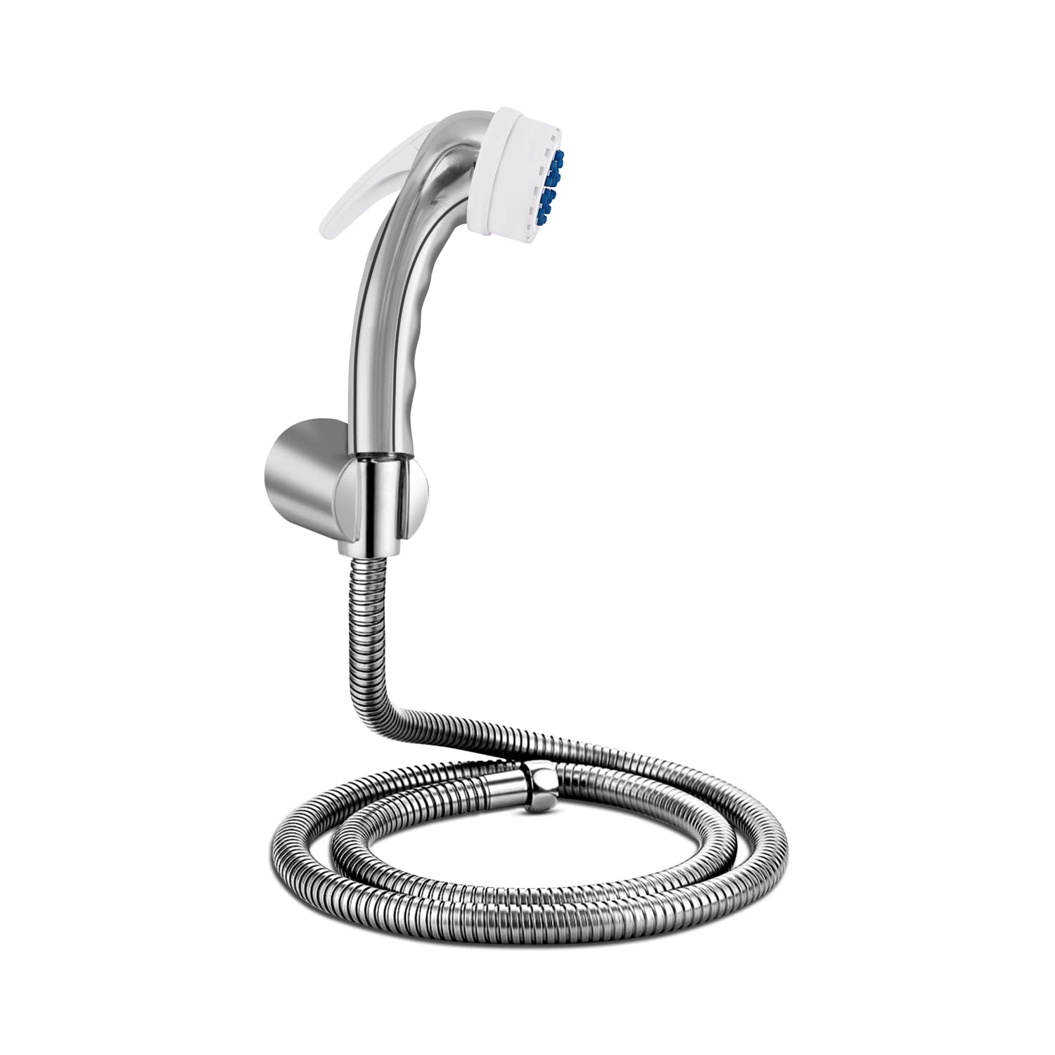 Rocio Health Faucet Set for Bathroom, Hand Jet Spray Gun for Toilet, Handshower for Toilet with Flexible Hose Pipe and Wall Holder (Chrome & White) (B0C33VRHCN) Amazon Price History, Amazon Price Tracker