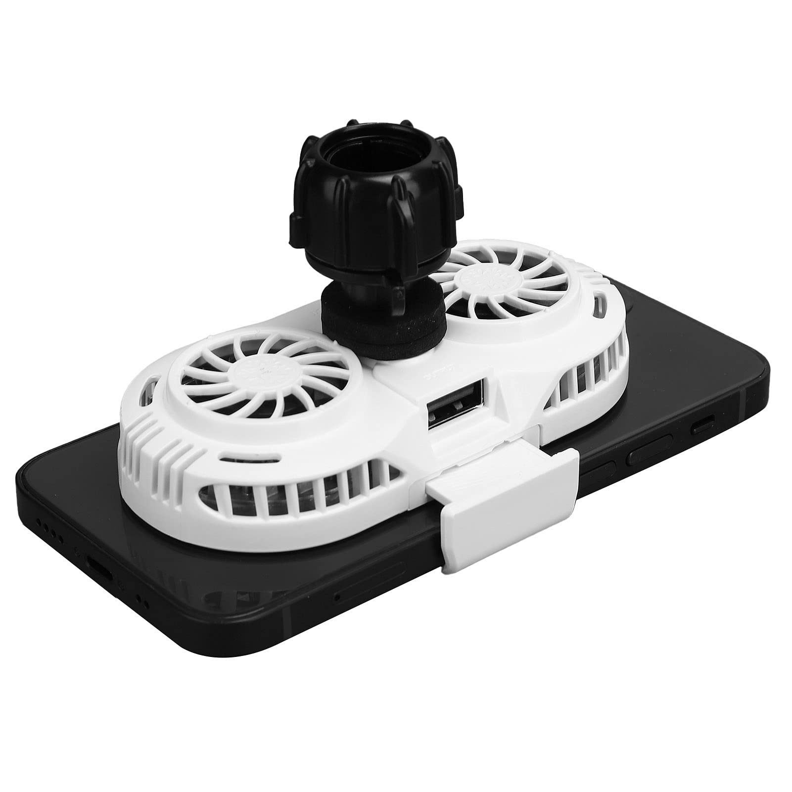 Enfriador de teléfono móvil, enfriador de semiconductor de teléfono, disipador de calor portátil para juegos, para teléfonos de 4.5 a 7 pulgadas(blanco)