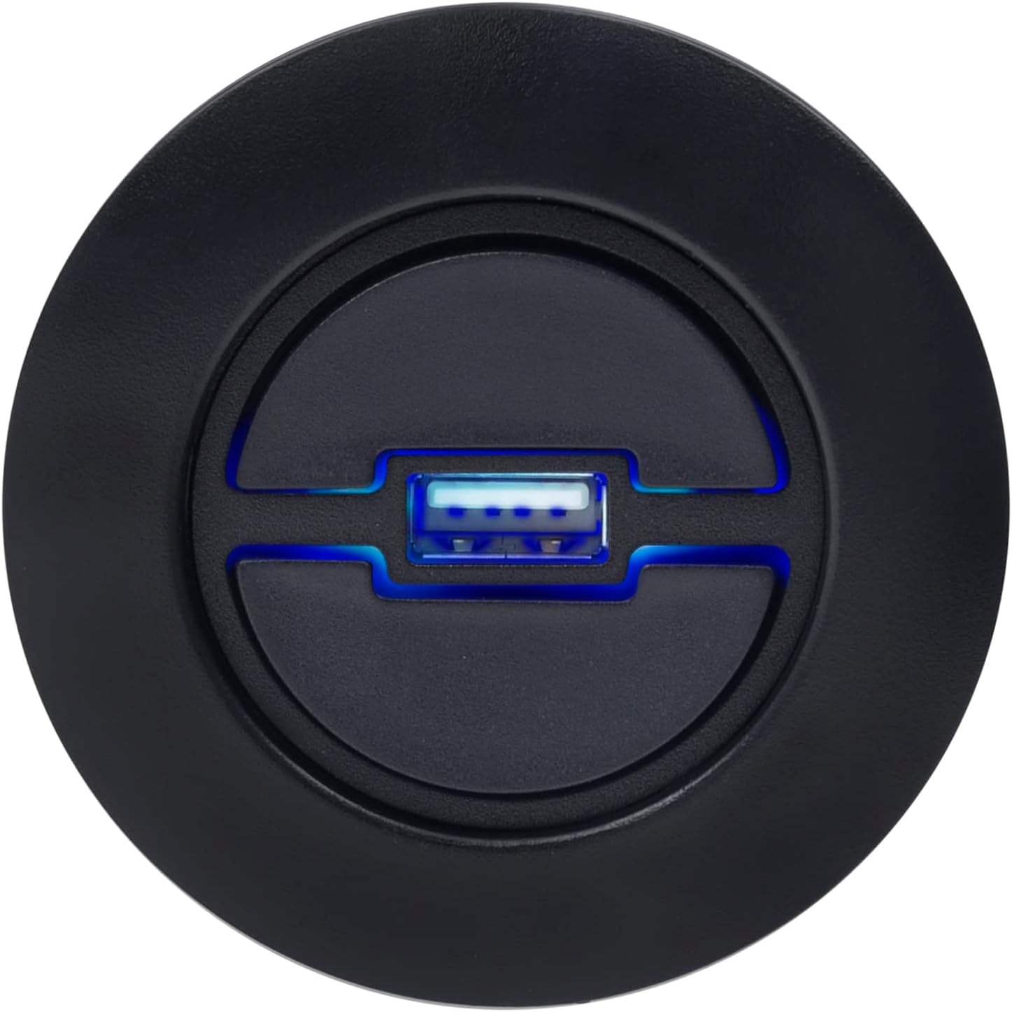 Okin Round Recliner Switch with USB, Hand Control Handset with 2 Button, 5 Pin Plug, Blue LED Light for Power Recliner Lift Chair Electric Sofa Replacement Parts