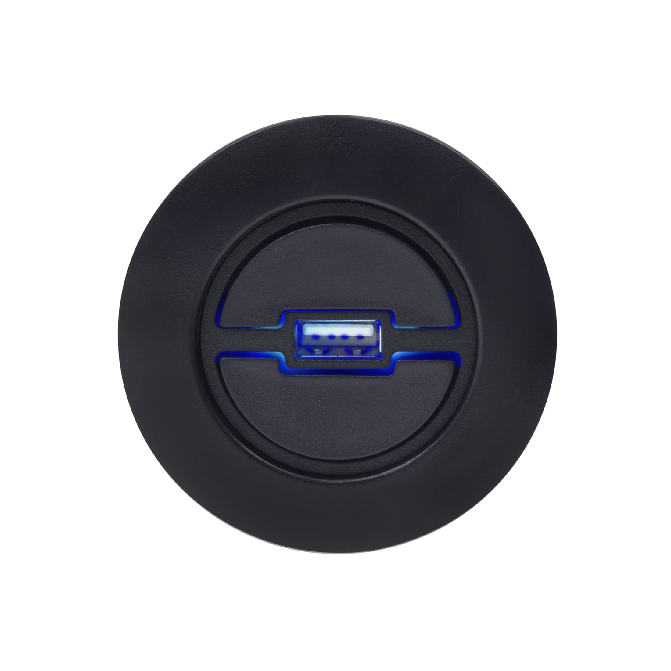 Okin Recliner Replacement Parts, 2 Button Round Hand Control Handset 5 pin Plug with USB, Blue LED Light Lift Chair Control Replacement for Power