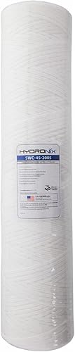 Hydronix String Wound - Filtro de repuesto de agua para casa o pozo, 5 micras, 4,5 x 20