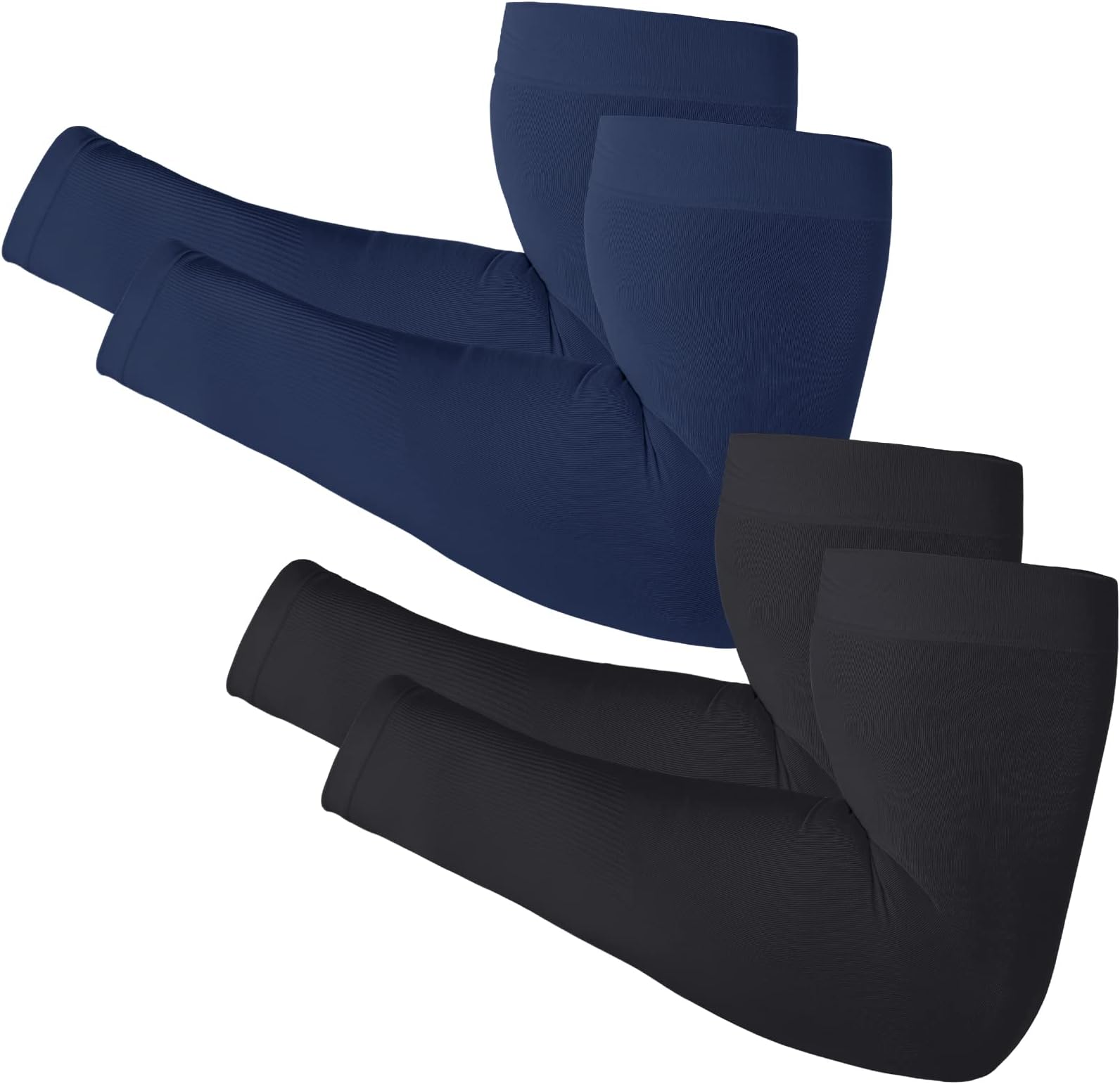 Newbyinn Arm Sleeves for Men Women, Size L - XL, UV Sun Protection Sleeve to Cover Tattoo, Cooling Compression Arm Cover