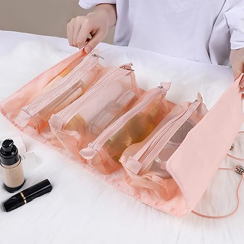 Miniatura 7 de Neceser para mujeres y hombres, bolsa de maquillaje de gran capacidad, impermeable, para cosméticos, viajes, organizador de almacenamiento,