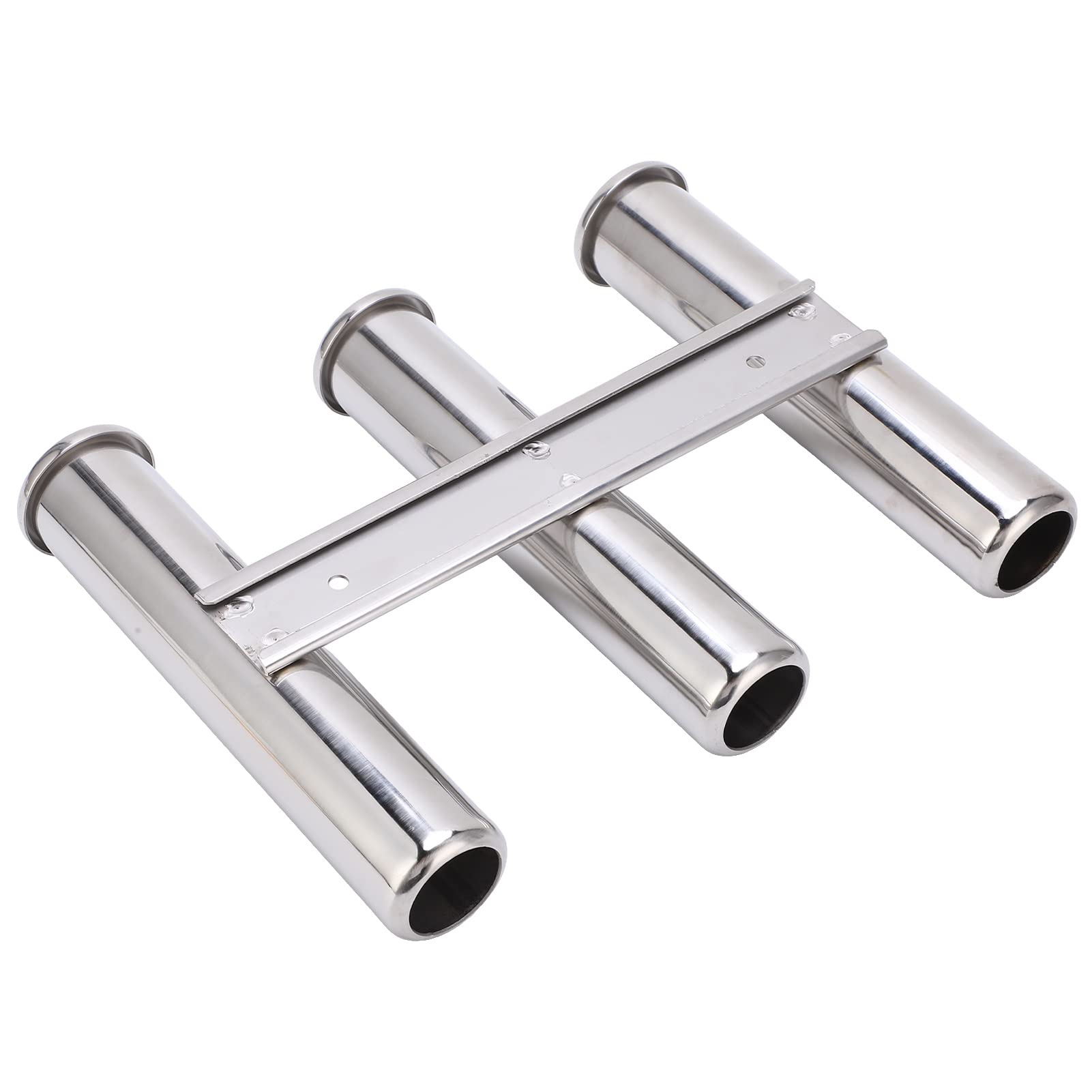 3 tubos soporte para correos de pesca acero inoxidable grado marino resistente al óxido estante de canto de pesca para yates y barcos acero inoxidable 304 53 mm diámetro 220 mm longitud de tubo