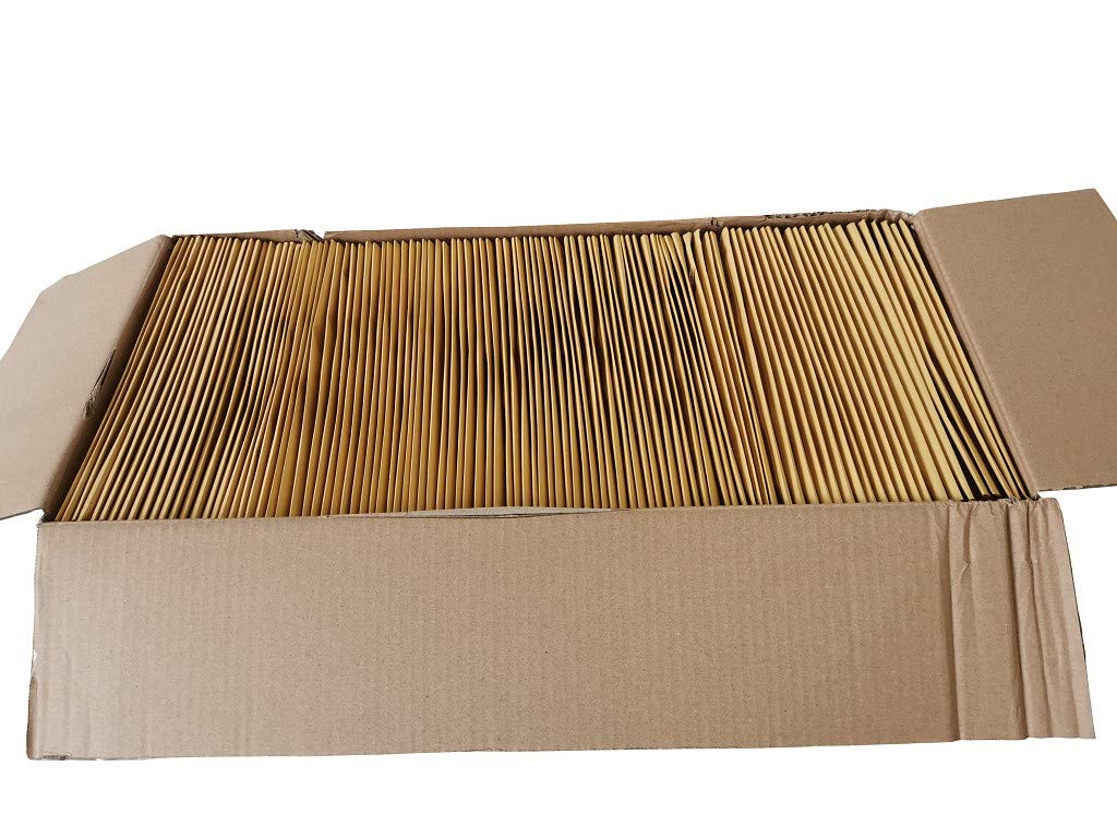100 Luftpolstertaschen, Luftpolsterumschläge braun Größe G/7 (230 x 340 mm) DIN A4+ / C4 - Graspapier