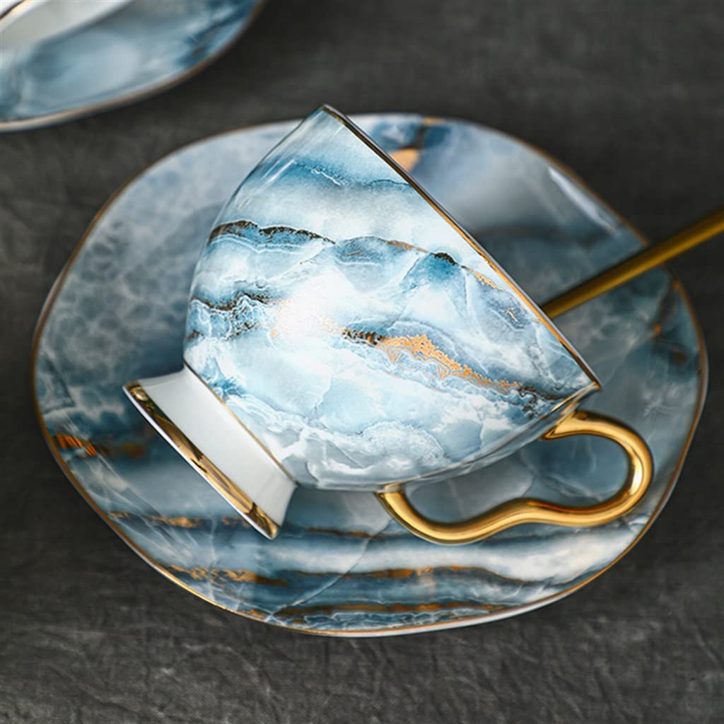 Zestaw Filiżanek Do Kawy Z Porcelany Kostnej, Zestaw Europejski Z Ceramicznym Zestawem Do Herbaty Popołudniowej
