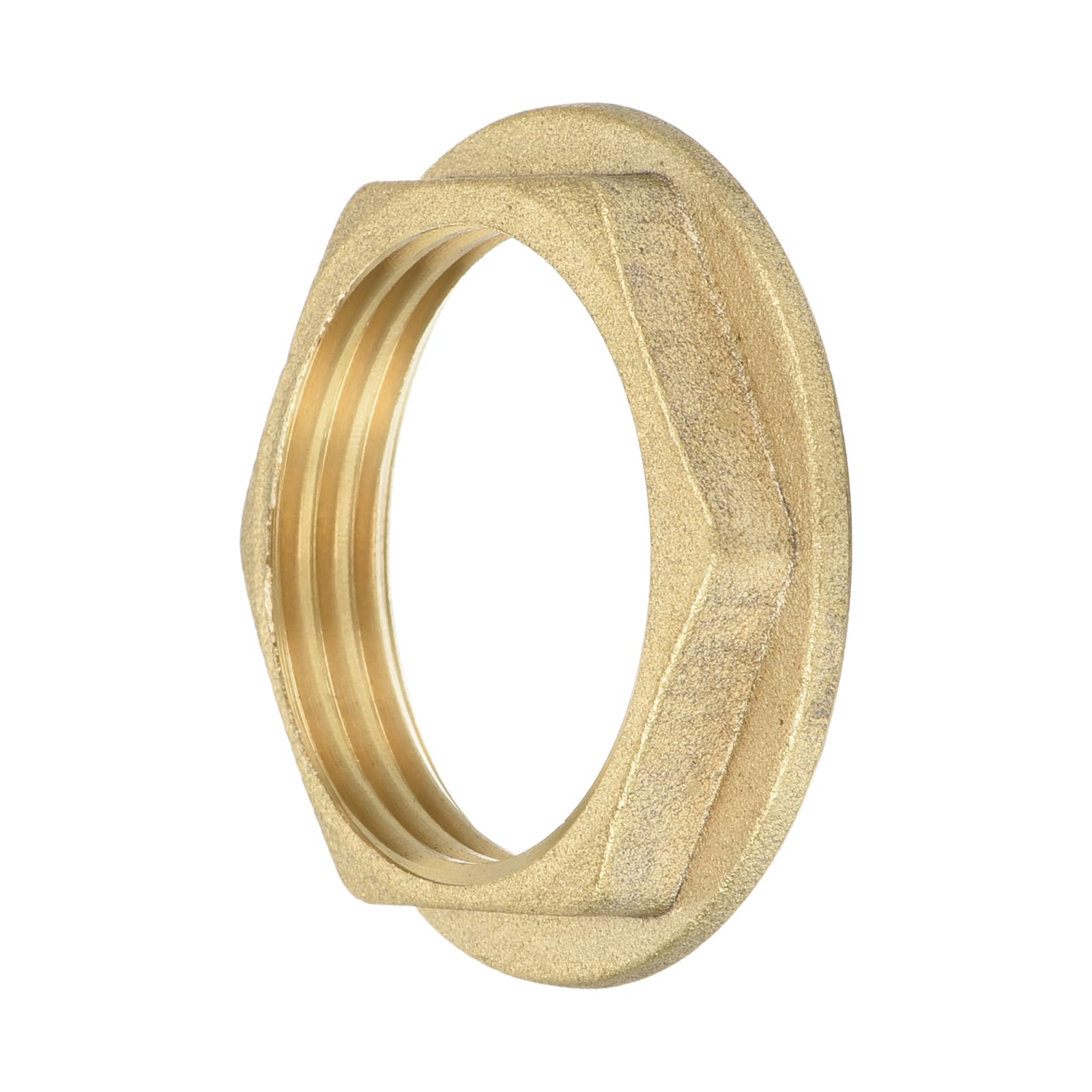 QUARKZMAN G1 Pipe Dado Esagonale di Bloccaggio Flangia Montaggio Dado Sottile Fissaggio Filettato Femmina Controdado for Plumbing, Brass 1pz