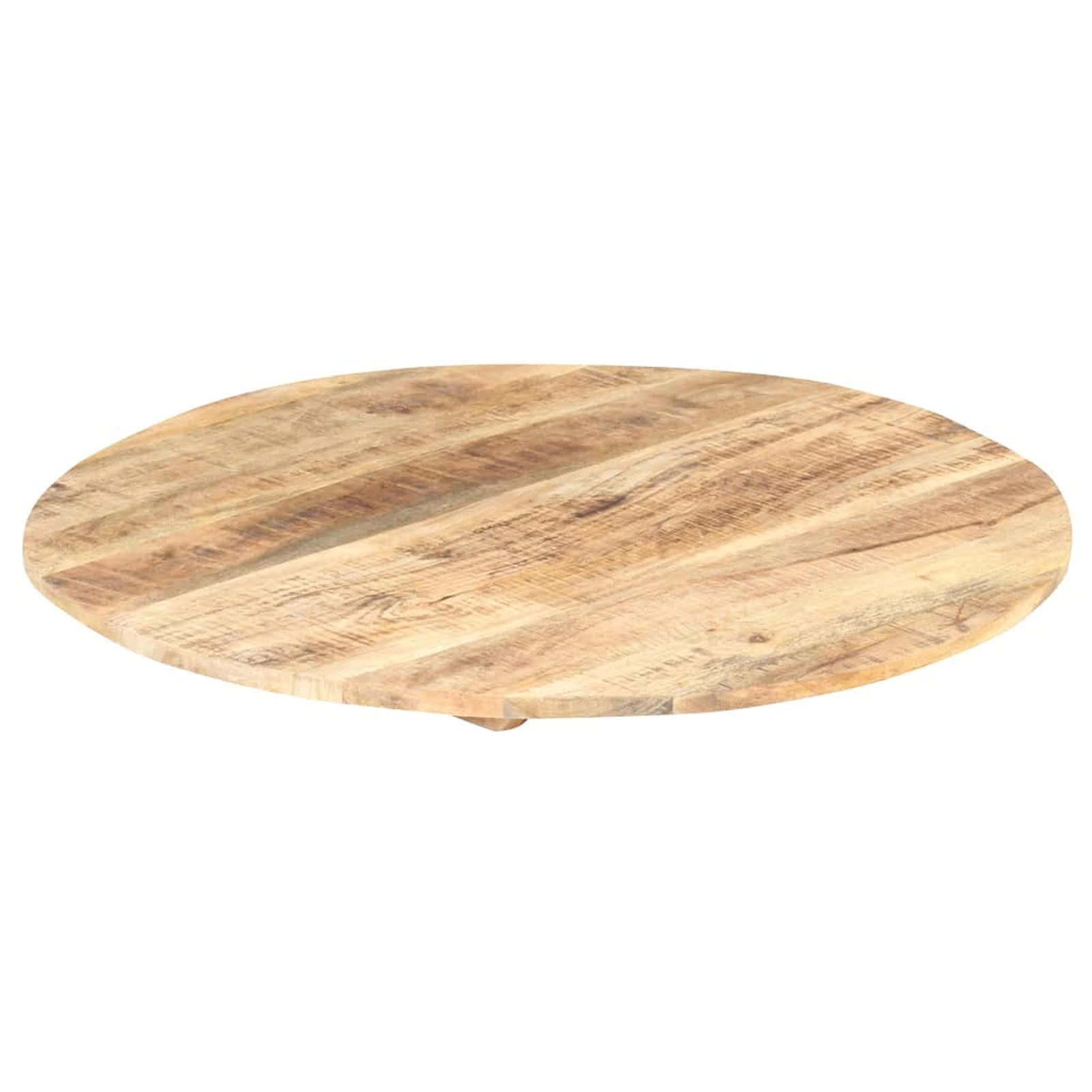JUDYY Piano Tavolo in Legno Massello di Mango Rotondo 15-16 mm 40 cm,Piano Tavolo Moderno,Piano per Tavolo,Ideale per Scrivania/Pranzo/Caffè/Cucina-285999