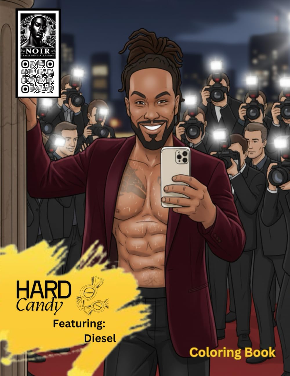 Haute Chocolate Designs | Hard Candy | Diesel | Beautiful African American Illustrations For Adults, Teens Relaxation And Stress Relieving for All