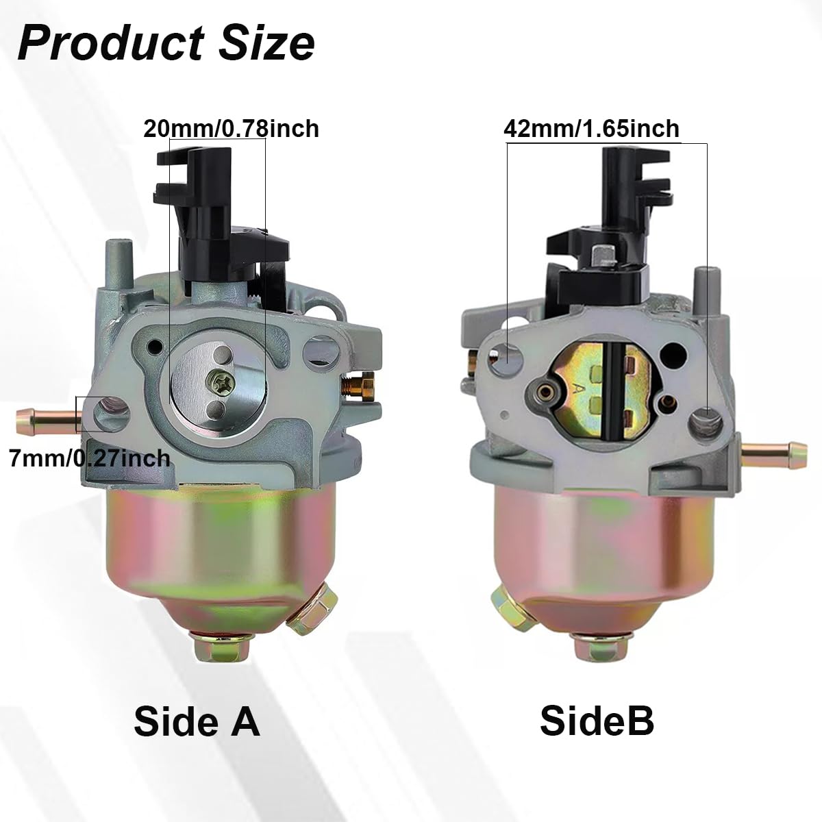 ZAMDOE GX120 212cc 196cc Carburatore per Honda GX160 GX140 GX168 GX200 5.5 6.5 CV per Il Predatori di Trasporto del Porto R210 4000 3000 3050 3200 Watts 4375 46515 46596 40026 46516 46533 Motore
