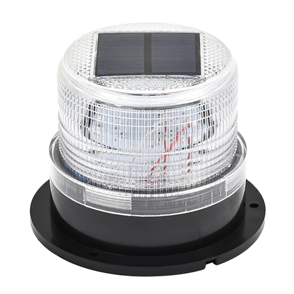 HVASZE Solar Boat Lights - LED Sos Anchor Light, Waterproof, And Dustproof Marine Navigation Light For Boats, Yachts, And More(Color:White)