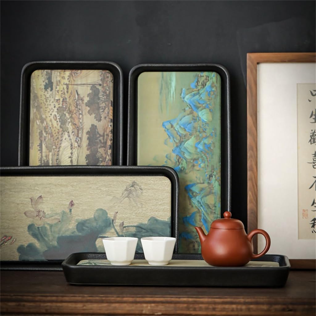 Sorbent Tea Tray Long Square Ceramic Dry Bubble Table Quick Small Drain Household Teapot