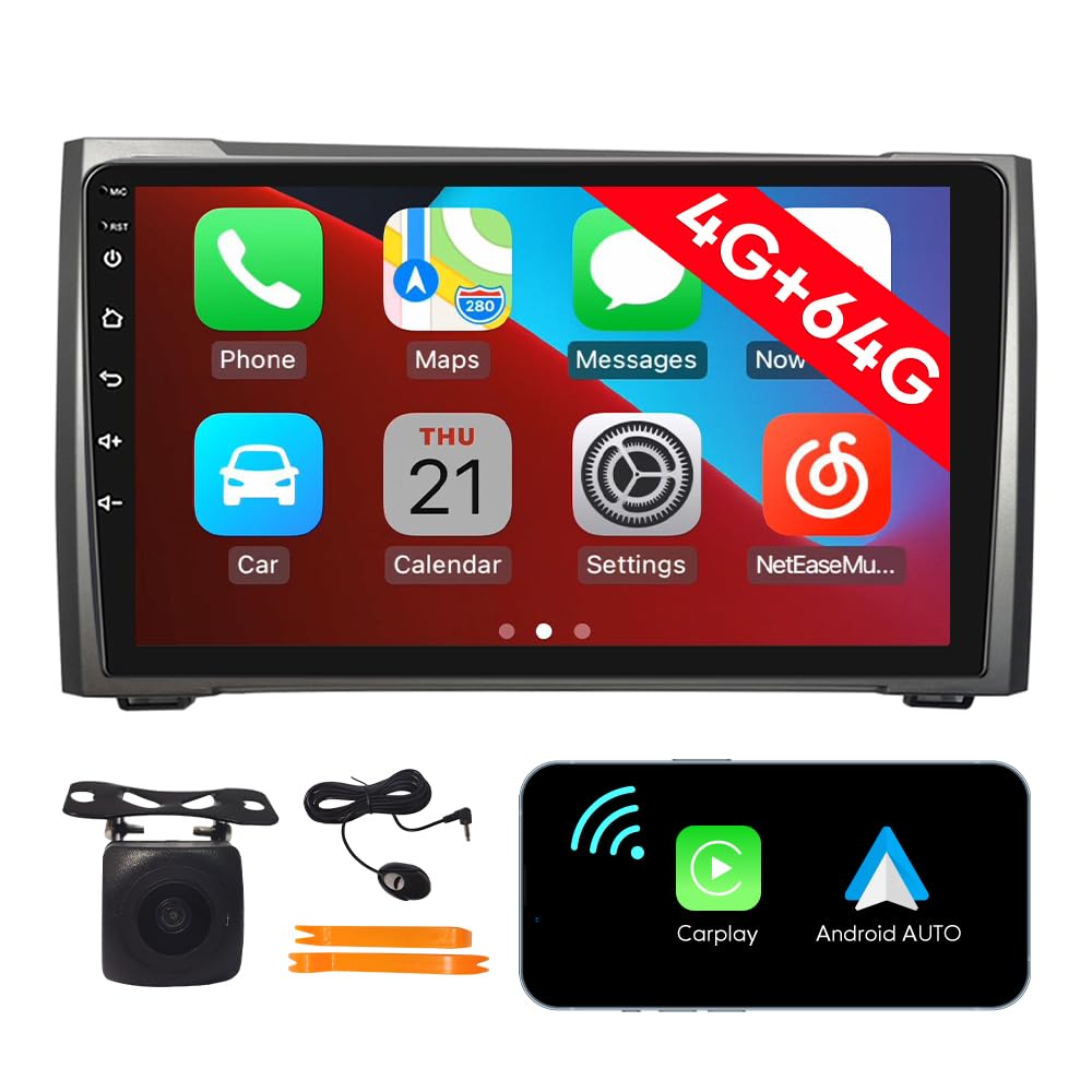 [4G 64G] Android Car Stereo FM Radio Carplay Android Auto 9