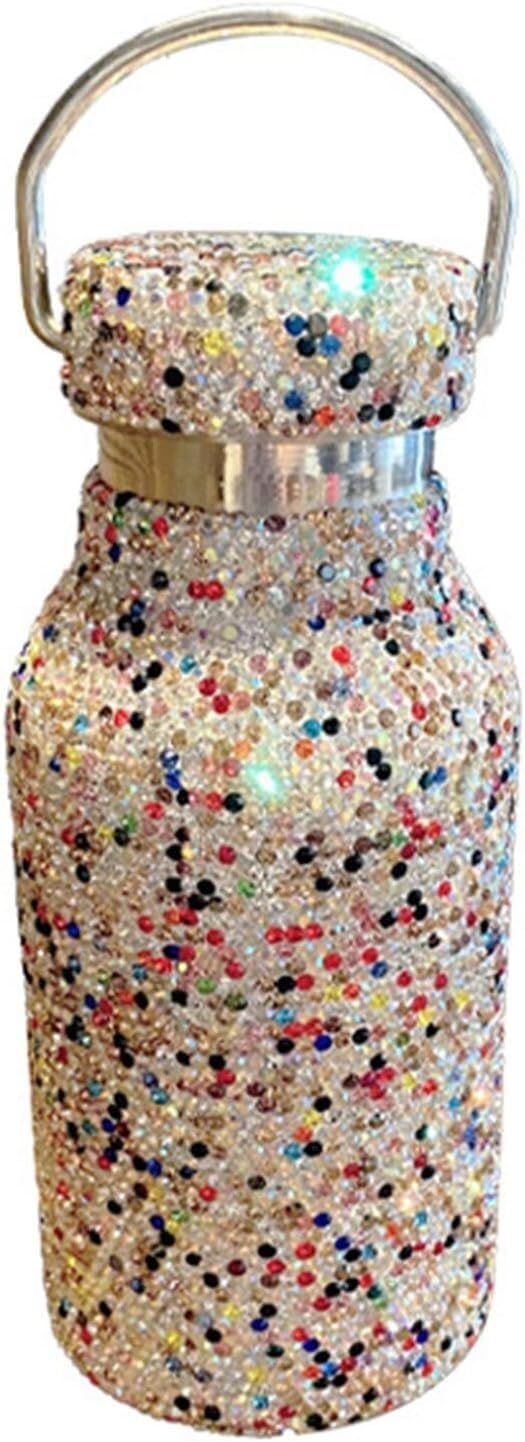 Diamentowa termos, butelka termiczna, Bling Rhinestone butelka wody kubek podróżny ze stali nierdzewnej kubek wody sport samochodowy kubek podróżny dla kobiet strona główna impreza na świeżym powietrz