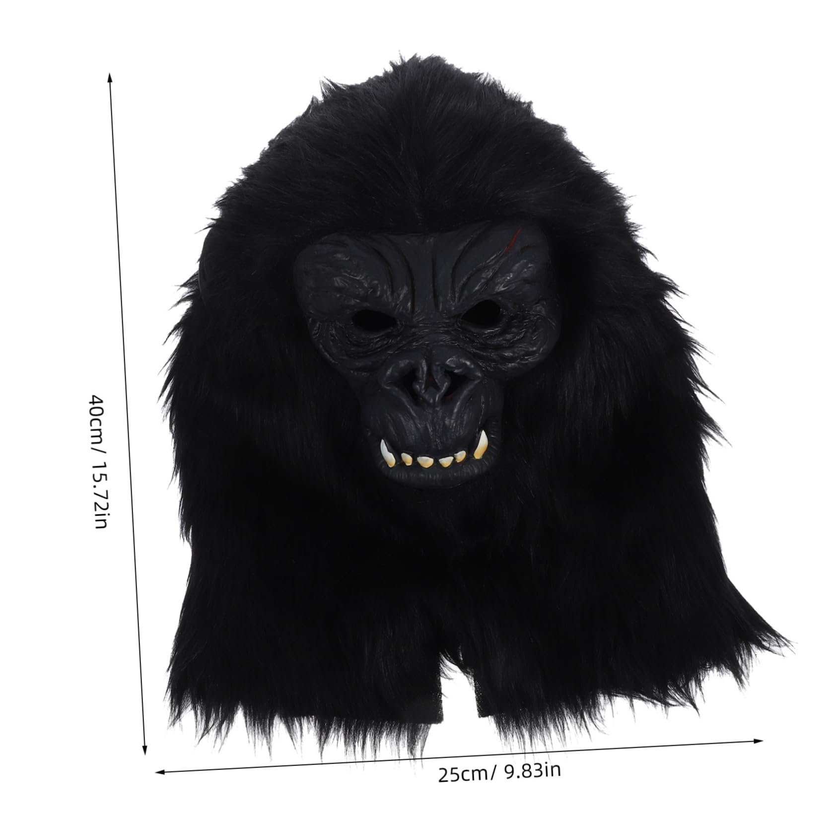 BESPORTBLE Maschera Testa Gorilla Maschera Decorativa Per Halloween Carnevale Accessorio Fotografico Unisex