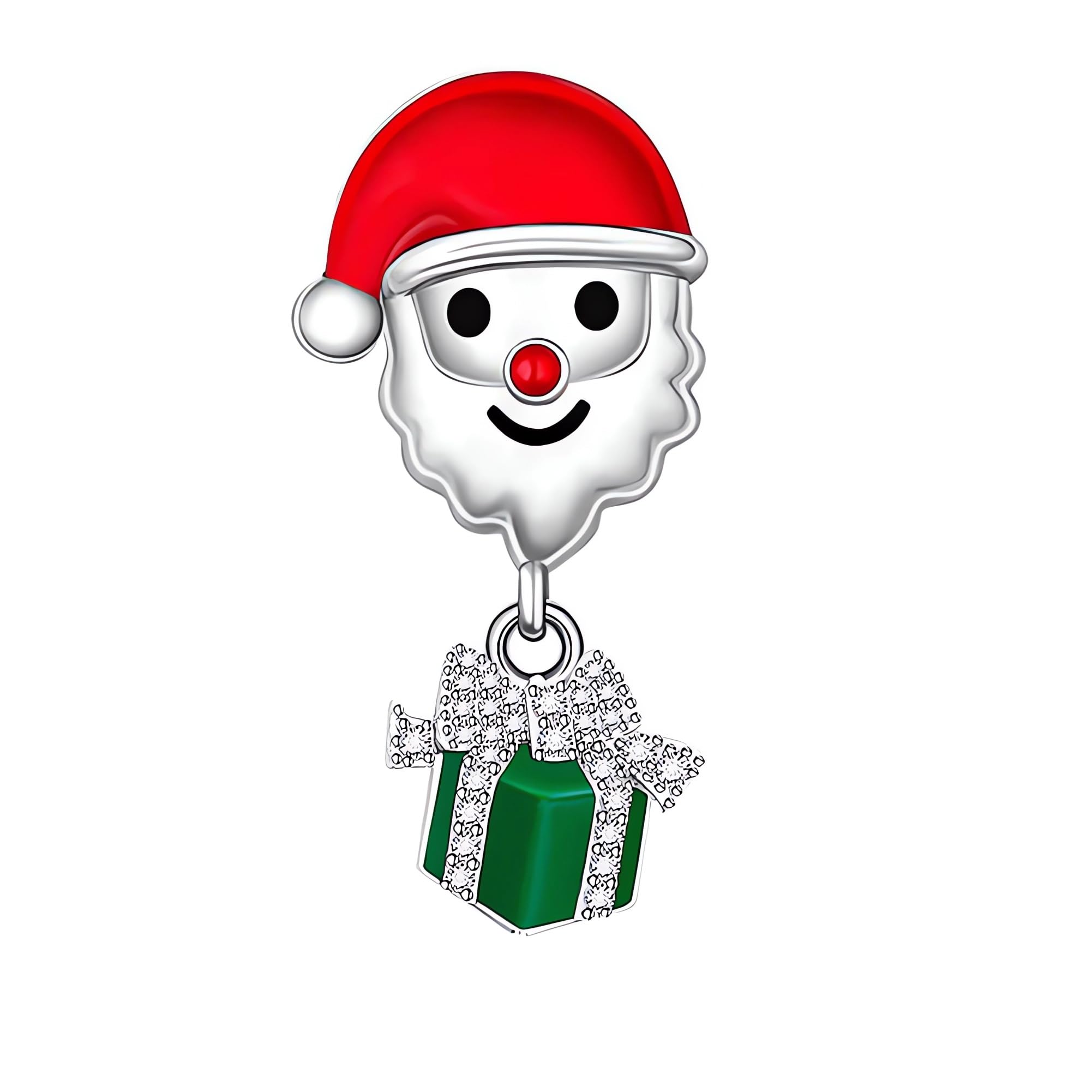 Snowflake Dangle Charm Compatible with Women Pandora Bracelets Clear Crystal Christmas Hoilday Bead-image-40