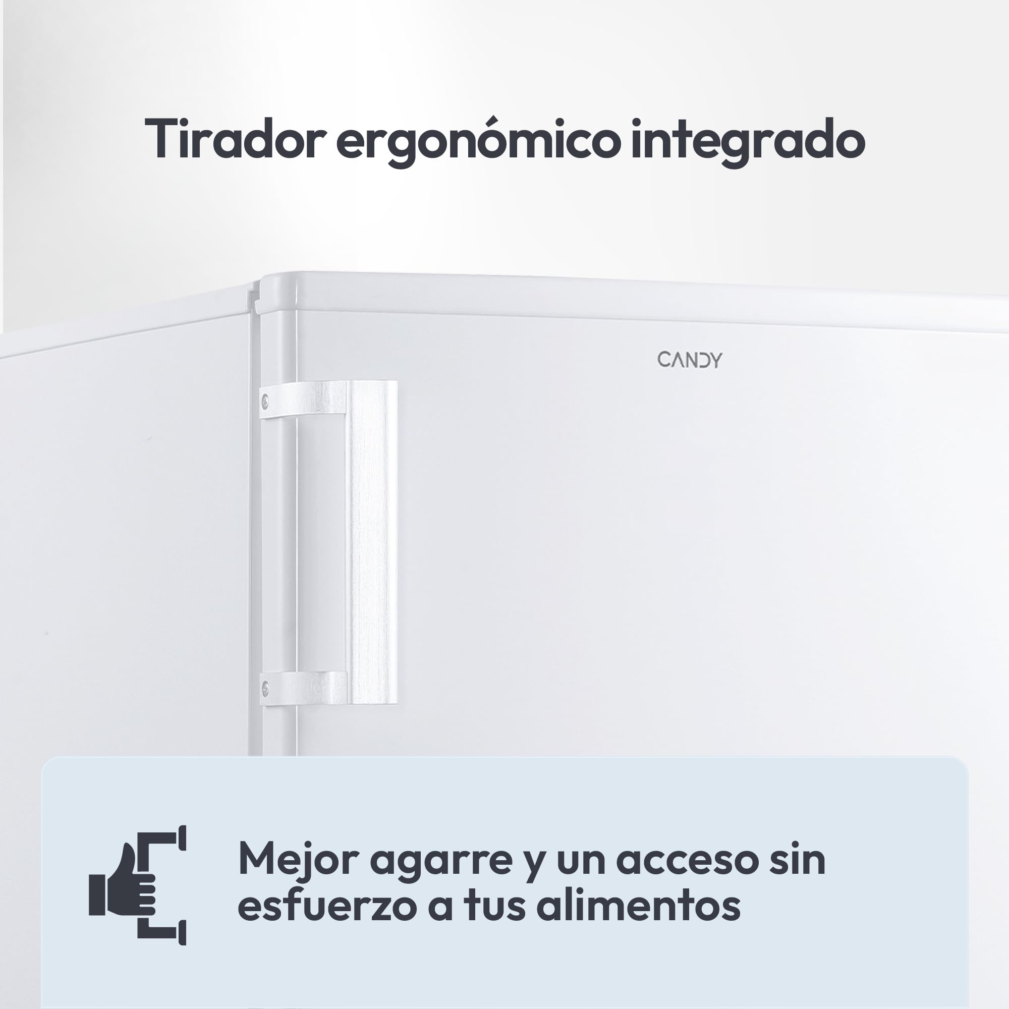 Candy CCTOS 544WHN Frigorífico Mini con Congelador, Bajo Encimera, 40DB, Capacidad 109L, Cajón Verdulero, Temperatura Regulable, Luz LED, Puerta Reversible, Alto 85cm, Blanco