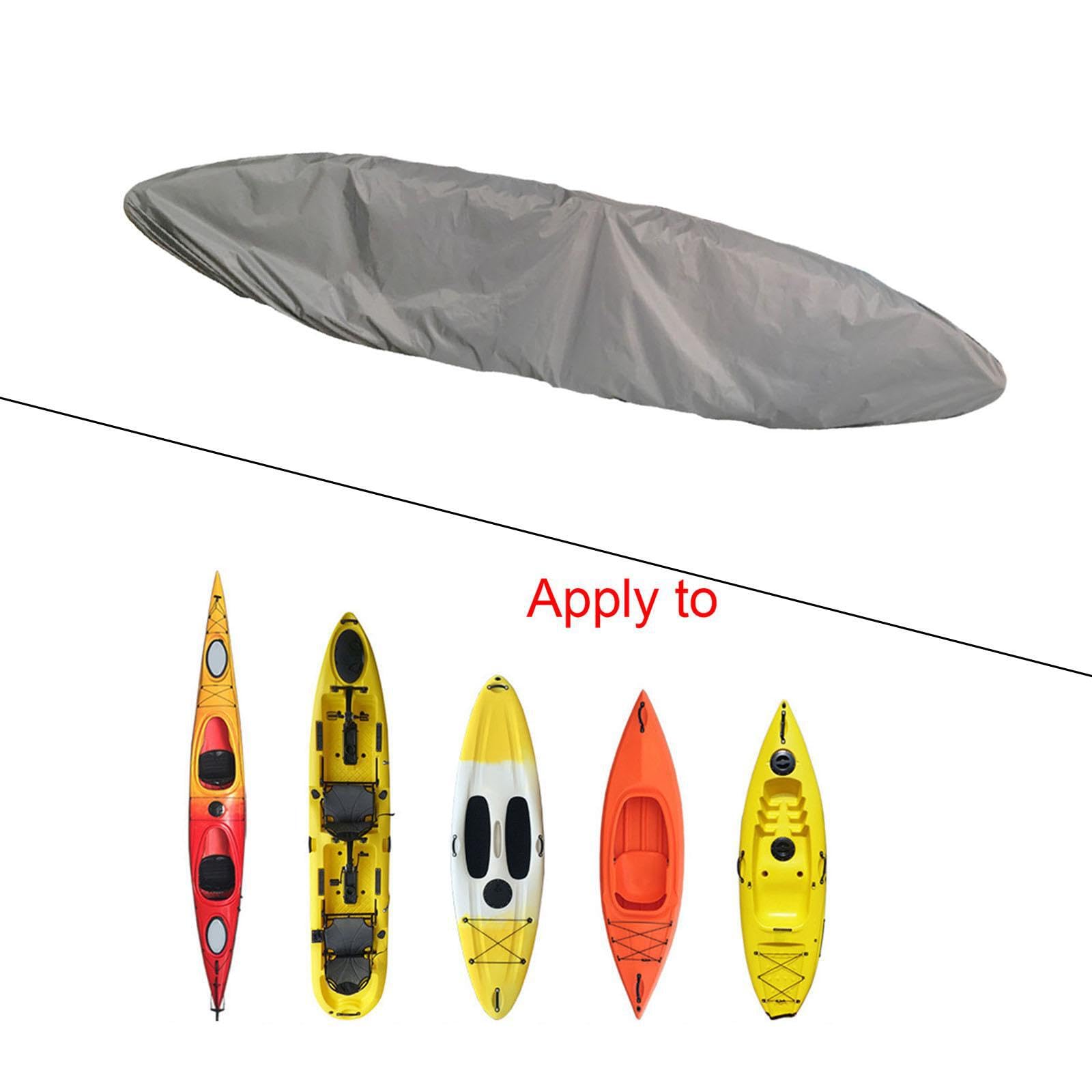 Protezioni solari durevoli, coperture per, Grigio, 650 cm | canoa, custodia per barche, copertura per paddle board, protezioni solari, calza protettiva, gonna antipolvere leggera per
