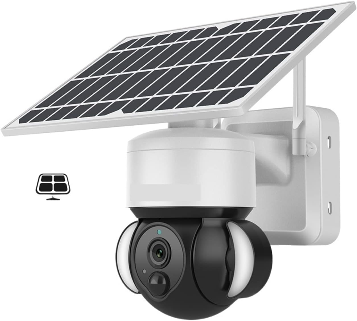 ZAIED Wireless Solar Security Solar Security Outdoor Wireless Smart Solar Courtyard Built-in Battery Pack For Easy Installation Day And Night Full Color for Home Security (Color : Camera Add 32g)
