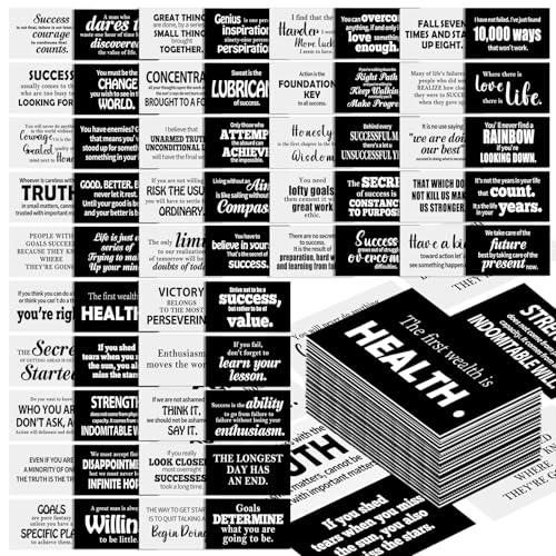 Jinei 300 Inspirational Affirmation Cards Positive Motivational Cards Small Mini Encouragement Quotes for Women Church End of the Year Teacher Gifts(Famous Quotes)