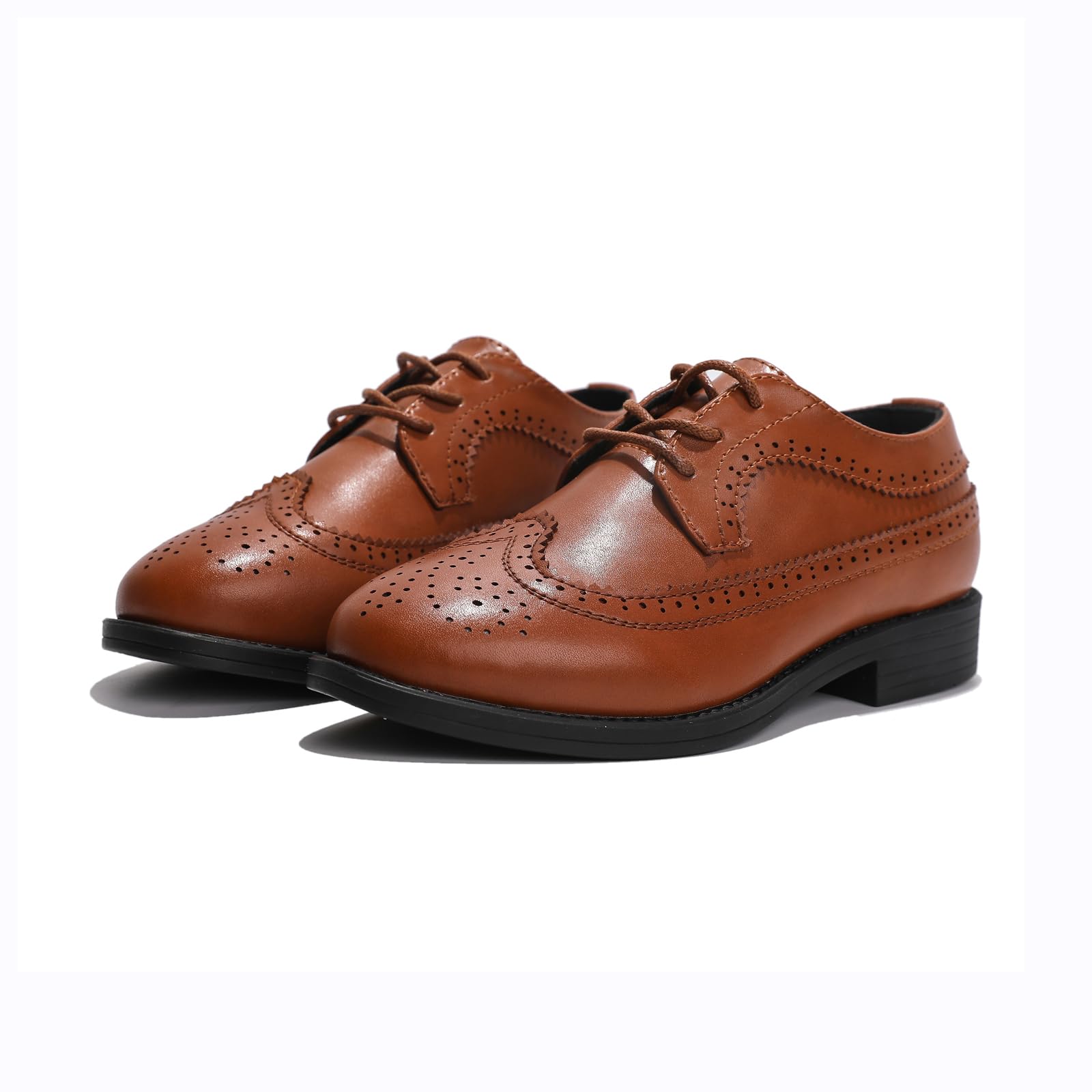 PPXID Kinder Jungen Schnürhalbschuhe Elegant Hochzeitsschuhe Oxfords Schule Uniform Anzugschuhe