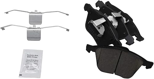 Miniatura 3 de TRQ Kit de pastillas de freno delanteras de cerámica y rotor delantero y trasero con fluidos compatibles con Volvo XC90