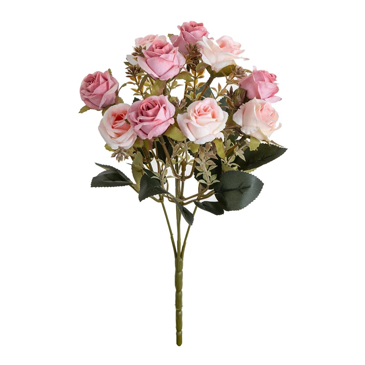 Bouquet de mariée rose et œillet en soie pour jardin extérieur