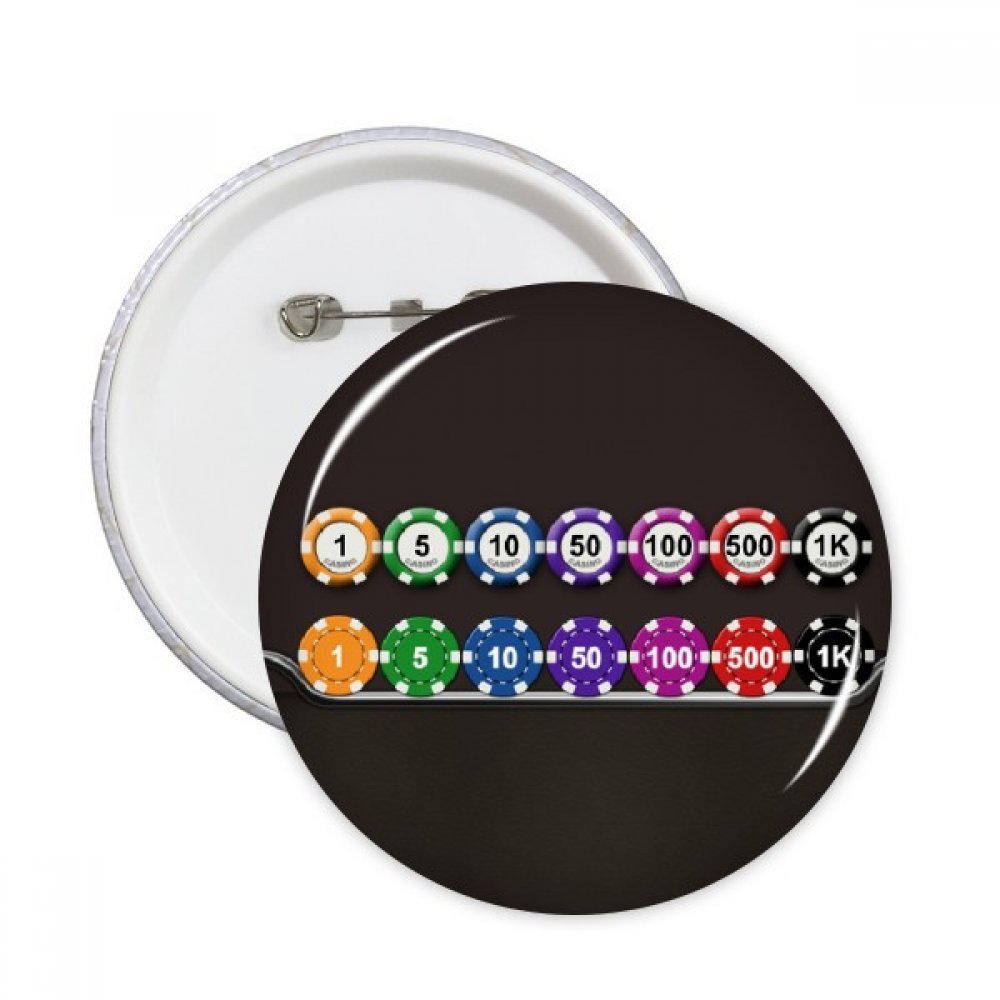 Badge multicolore XL au motif chips pour style unique - 3