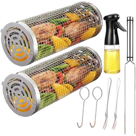 Stainless Steel BBQ Grill Basket 1 pcs