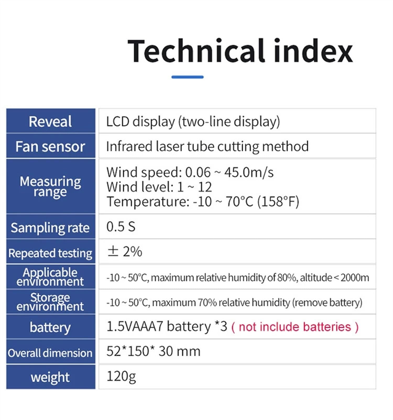 Anemometry Anemometr z dużą głowicą 2 w 1 Tester miernika wiatru Pomiar powietrza w pomieszczeniu Na zewnątrz Prędkość wiatru Temperatura Objętość Czujniki