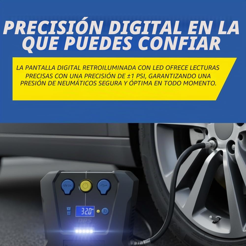 Michelin 12266 - Hinchador de neumáticos, acción rápida, Alta Potencia