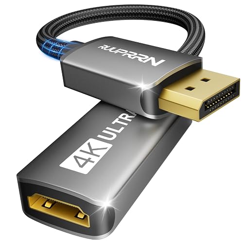 RUUPRRN 4K@60Hz Display Port to HDMI Adapter