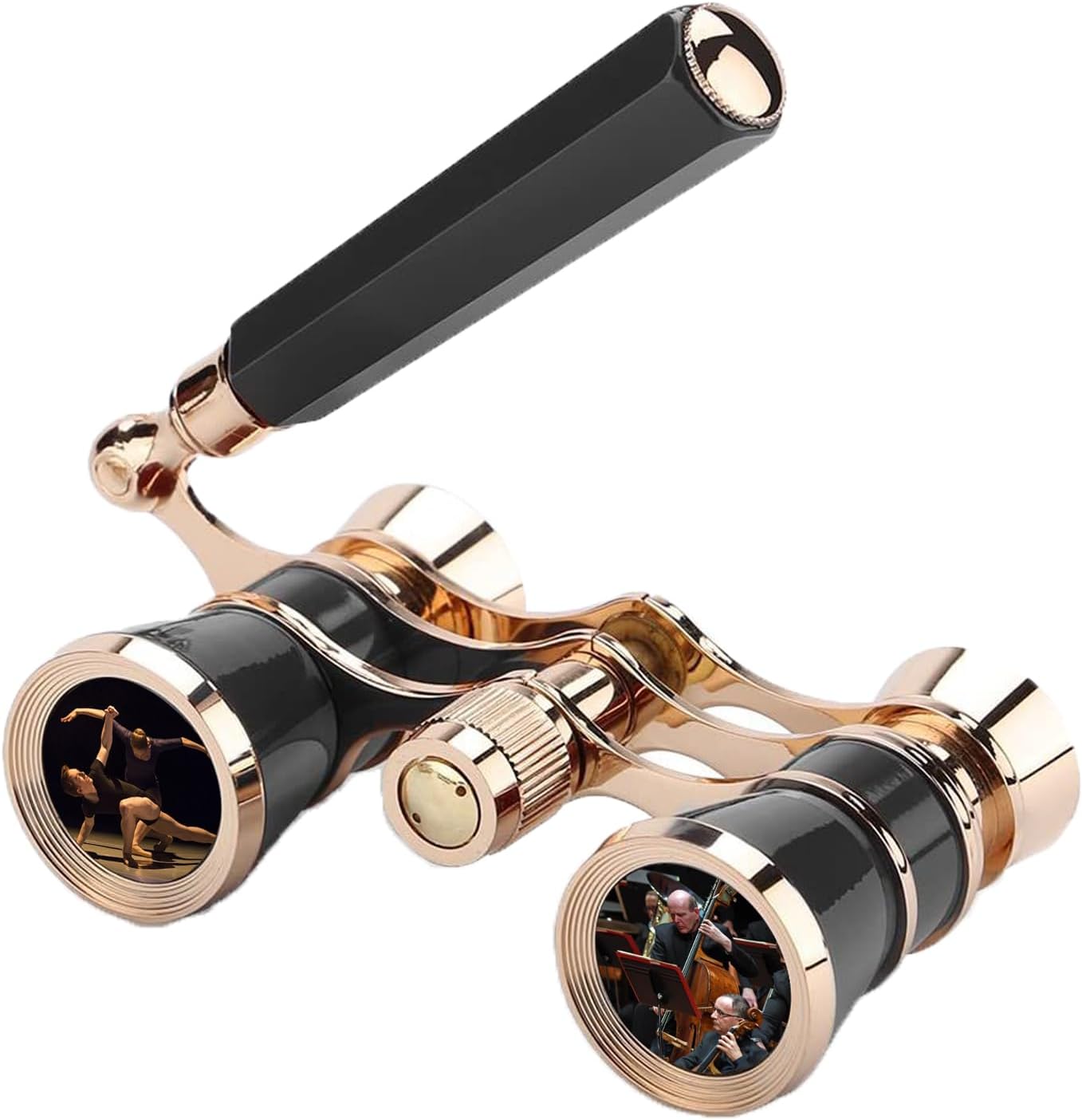 Opera Glasses Binoculars Black New