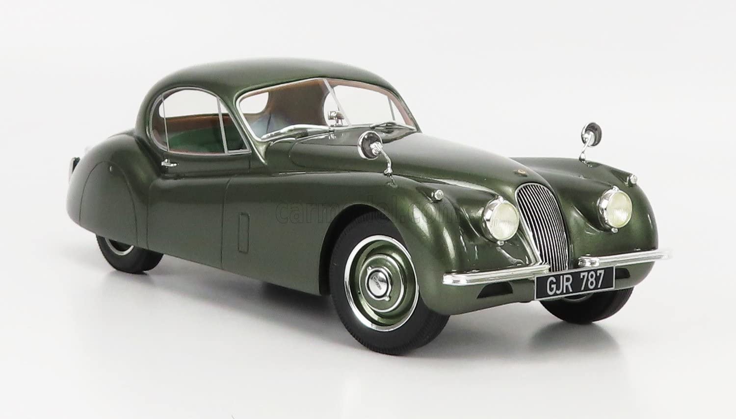Mini Car 1/18 Jaguar XK120 CULT-SCALE MODELS 1/18 JAGUAR XK120 FHC 1951 GREEN MET CML182-4