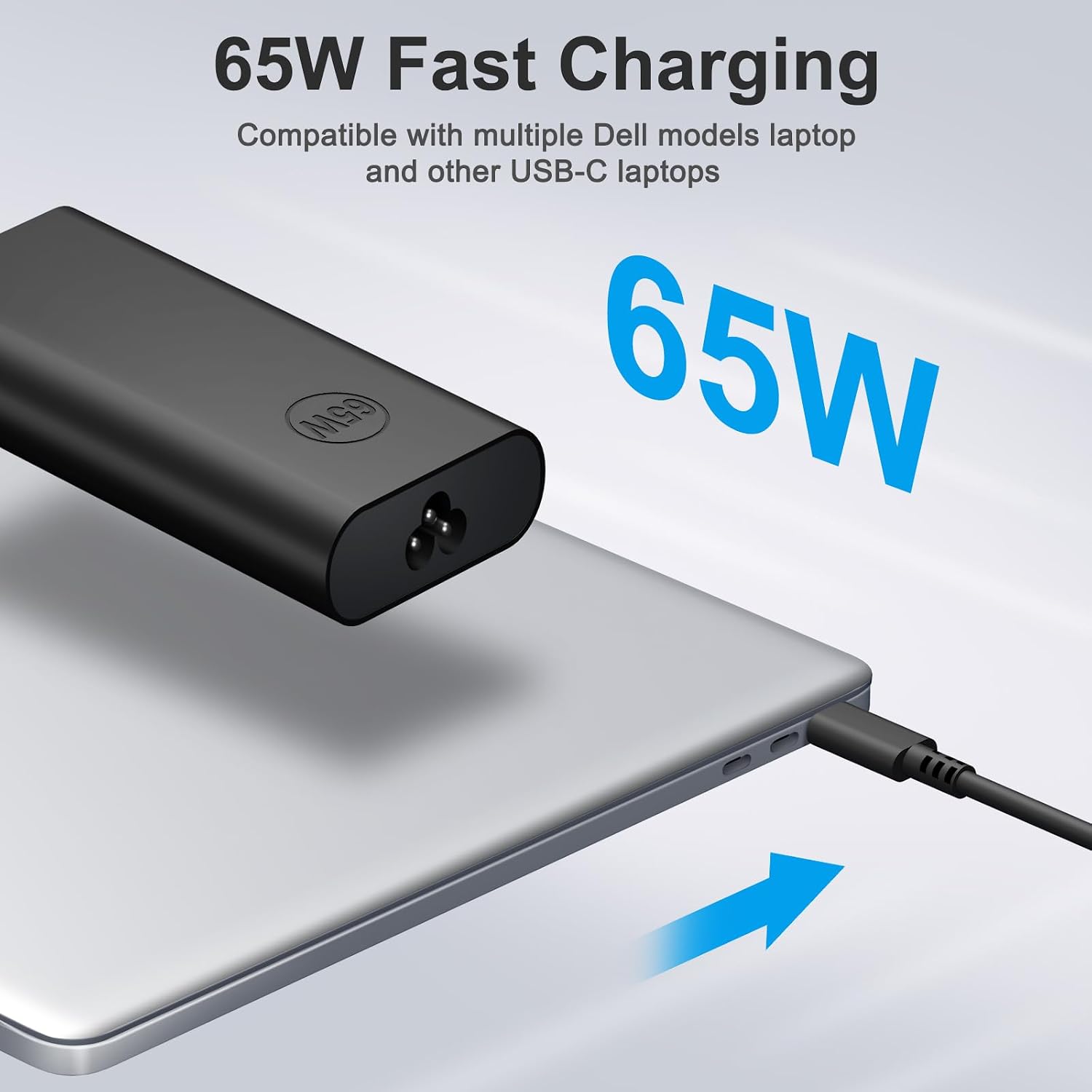 Charger Compatible with Dell Laptop Computer 65W 45W USB C Fast Power Adapter
