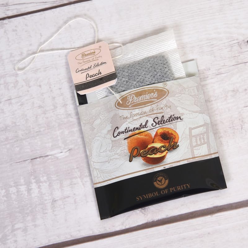 Té negro sabor durazno 25 saquitos miniatura 4